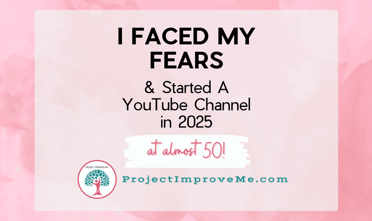 Starting a YouTube channel at almost 50 – overcoming fears and embracing a new challenge.